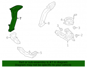 Battery air duct right upper Ford C-max MK2 13-18
