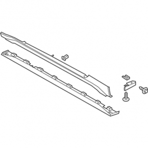 Left threshold for Ford Mustang mk6 15-23