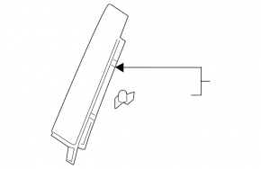 Door trim side rear right Ford Explorer 20-