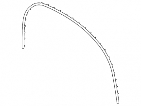 Lincoln Corsair 20-26 Hood Seal