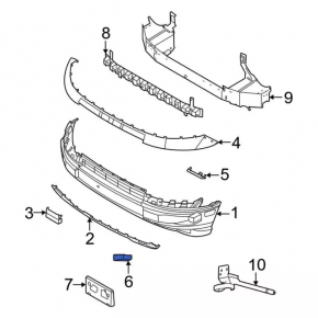 Front Bumper Cap Right Ford Bronco Sport 21-25
