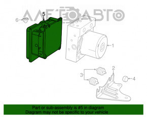 ABS unit module ABS Fiat 500 12-14