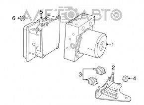 ABS unit module ABS Fiat 500 12-14
