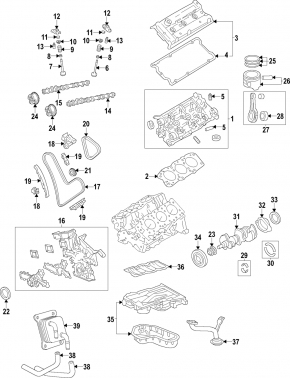 Cylinder head assembly Lexus RX350 16-22 2GR-FKS left
