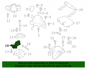 Engine mount rear Infiniti QX50 19-