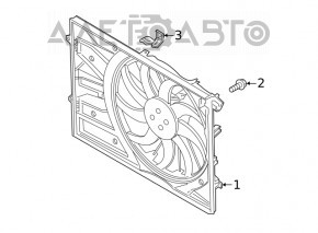 Diffuser radiator shroud assembly Hyundai Santa FE 19-20 2.4 TYC