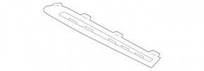 Mercedes GLC 300/350e 16-19 chrome front bumper molding