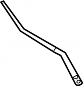 Left wiper arm for Infiniti G25 G35 G37 4d 06-15
