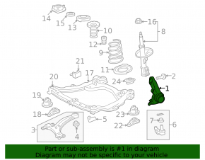 Front left axle shaft for Toyota Venza 09-15