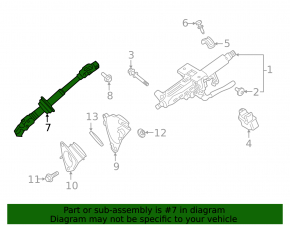 Steering cardan joint Toyota Venza 21-