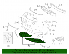 Engine guard right Lexus ES300h ES350 13-15 prerest SIGNEDA