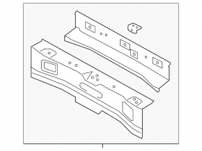 Rear panel Mitsubishi Outlander 14-21