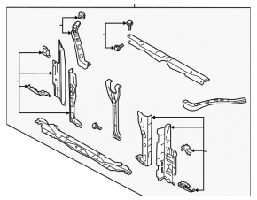Subaru Forester 19-24 SK radiator panel TV