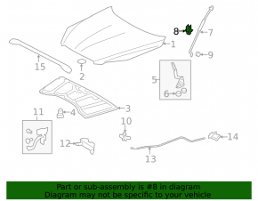 Toyota Rav4 13-18 Hood Support Latch
