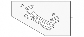 Wiper pan metal Lexus ES350 07-12