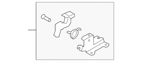 Subaru Forester 14-18 SJ interior fuel filler flap handle