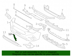 Subaru Impreza 24-26 5d front bumper tow hook cap
