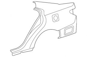 Quarter wing rear left Lexus ES350 07-12