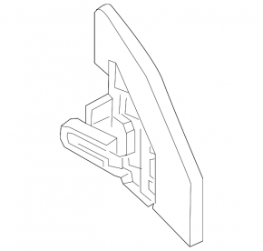Inner right wing seal Nissan Leaf 11-12 broken right side