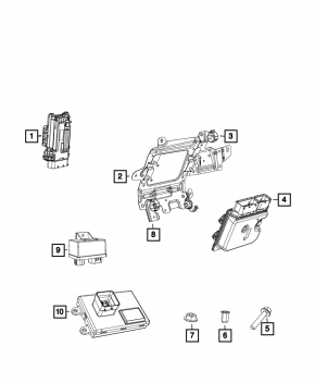 Jeep Renegade 19-23 1.3T Engine Computer ECU