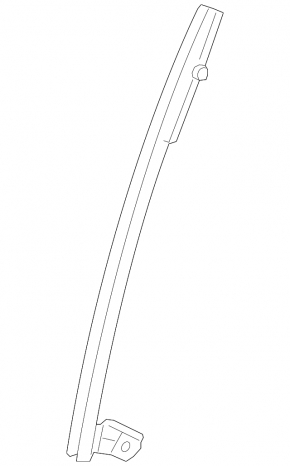 Rear left door glass guide Honda HR-V 16-22