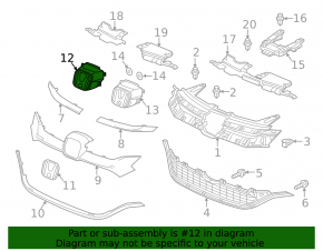 Honda CRV 15-16 Radar-Like Grille Emblem