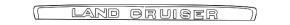 Trunk lid molding for Toyota Land Cruiser 16-21, chrome