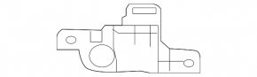 Left headlight mount, upper right, Toyota Land Cruiser 16-21 rest.