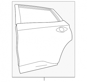 Door bare rear left Nissan Murano z52 15-