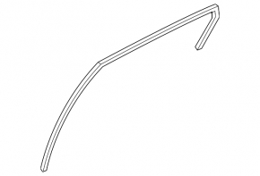 Rear right door glass seal for Kia Optima 16-20