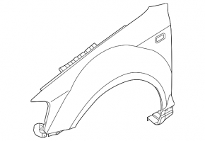 Front left wing Audi A3 09-13