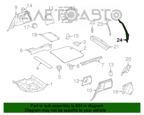 Right tailgate position sensor for Mercedes W164 ML