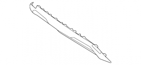 Front bumper lip trim Mercedes X167 GLS 450 20-23 chrome, scratches, cracks, broken fasteners