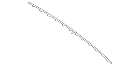 Rear bumper central molding Mercedes E-class W212 10-13 AMG pkg