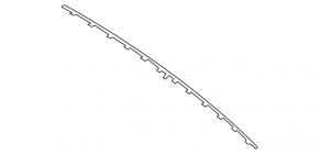 Rear bumper central molding Mercedes E-class W212 10-13 AMG pkg