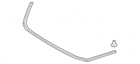 Front hood seal Mazda 3 14-18 BM