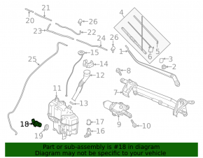 Mazda 3 14-18 BM Washer Motor