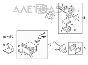 Hazard warning light button for Mazda CX-7 06-10