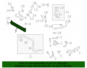 Toyota Prius 30 10-15 inverter cooling radiator