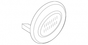Wheel center cap for Land Rover Discovery Sport 17-25 grey, R18