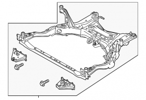 Front subframe Mazda CX-9 16-