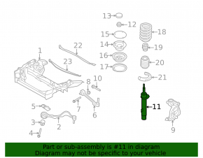 Front right shock absorber BMW 1 E82 08-13