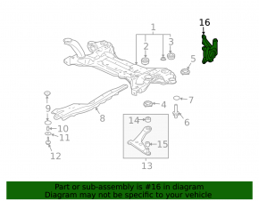 Mitsubishi Galant 04-10 front left axle with cover