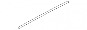 Upper rear right door molding Audi Q7 4L 10-15 chrome