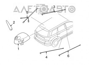 Antenna socket Jeep Cherokee KL 14-18