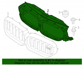 Upper radiator duct BMW 5 G30 21-23 rest M5, S63