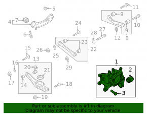 Rear left axle Kia Sorento 21-25 FWD