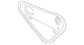 Door panel inner rear left VW Golf 15-21