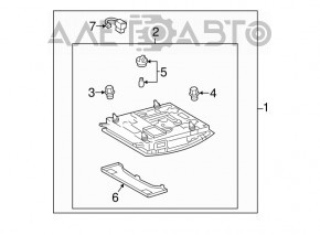 Ceiling light front Lexus ES300h ES350 13-15 gray for panorama