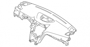 Subaru Outback 10-14 dashboard without airbag